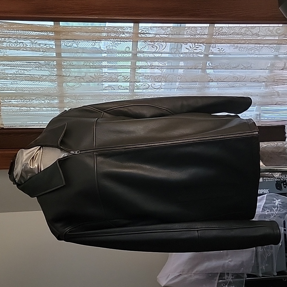 Men's Leather Car Coat